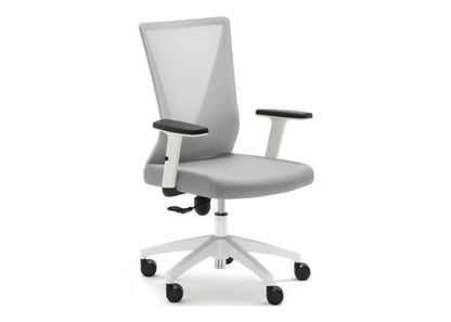 Tirana Silla de oficina Cómoda ergonómica marca euromof color blanco
